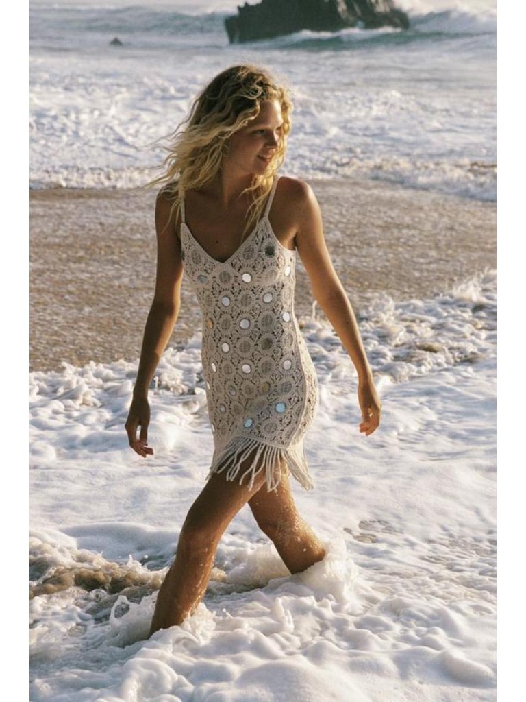 Zara Fringed Mirror Knit Dress 3921/065/712